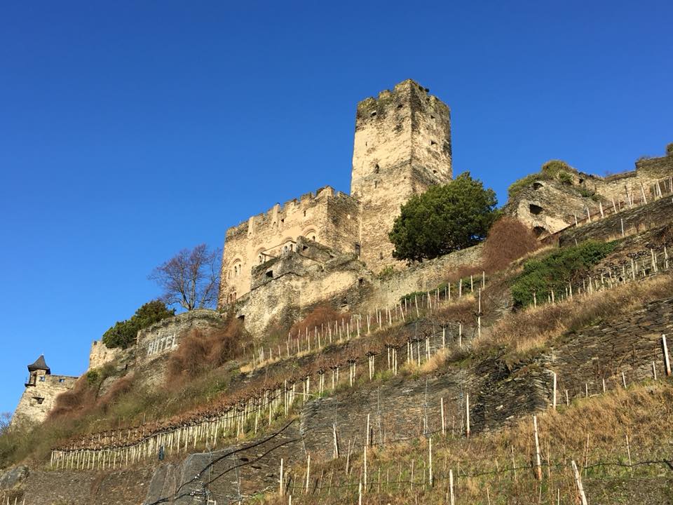 Burg Gutenfels bei Kaub im Januar 2018.
