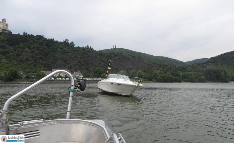 Sportboot-Unfall bei Braubach. Foto: polizei Rheinland-Pfalz