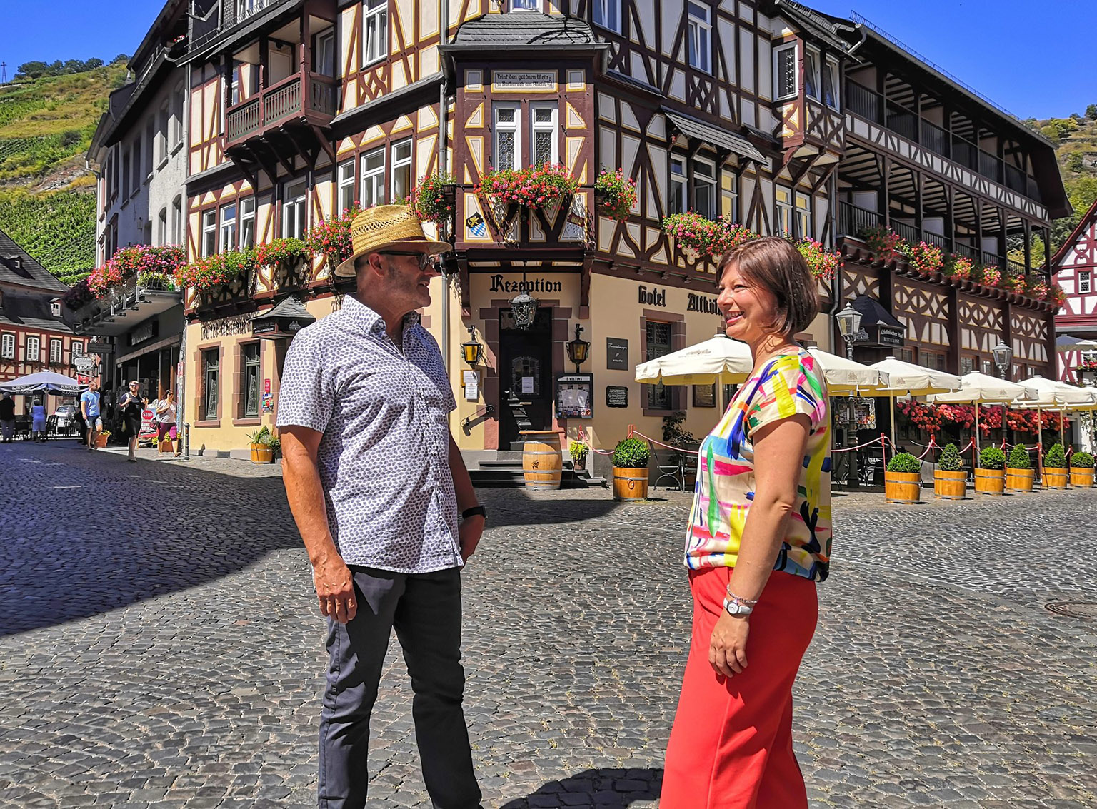 Staatsekretärin Nicole Steingaß in Bacharach.
