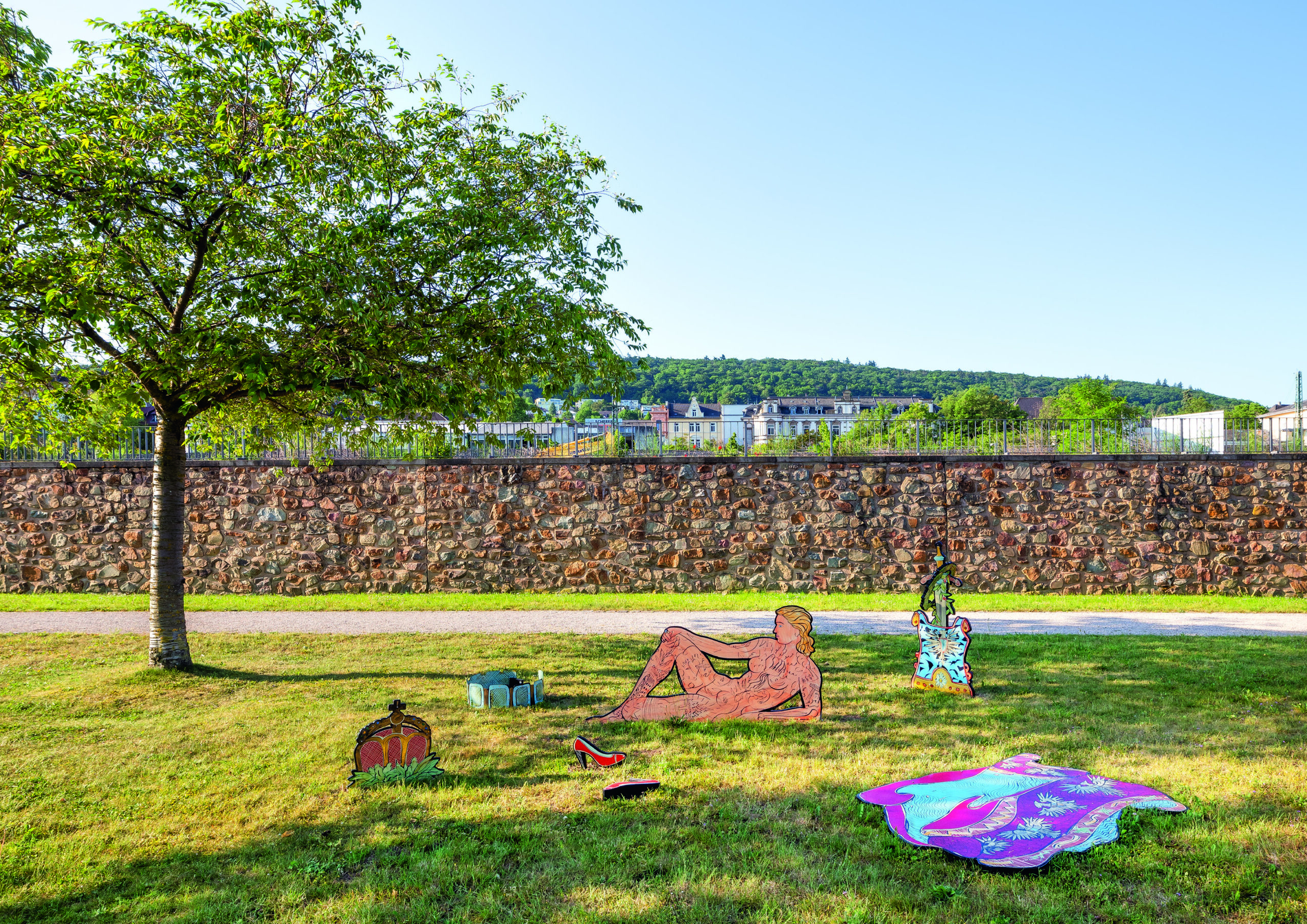 "Auf der Sonnenseite": Biennale-Skulptur von Moritz Götze. Foto: David von Becker.