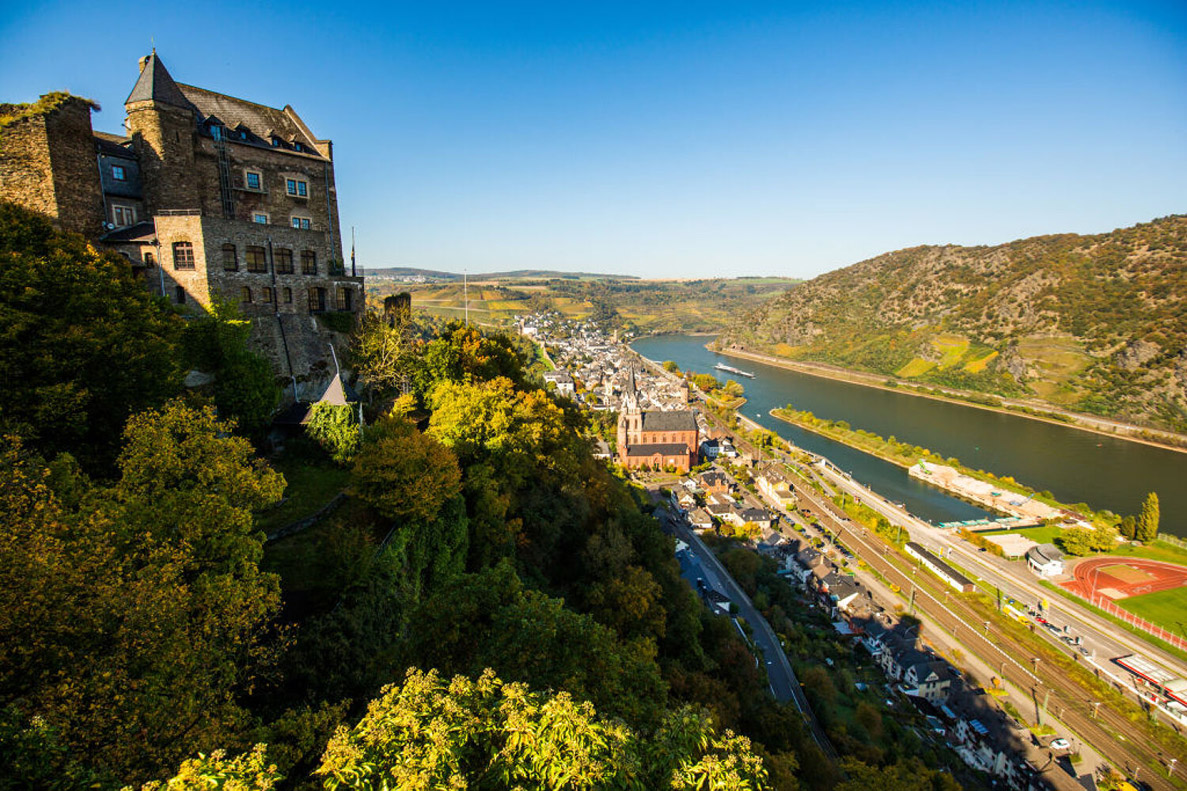Bahnlinie bei Oberwesel. Foto: Henry Tornow