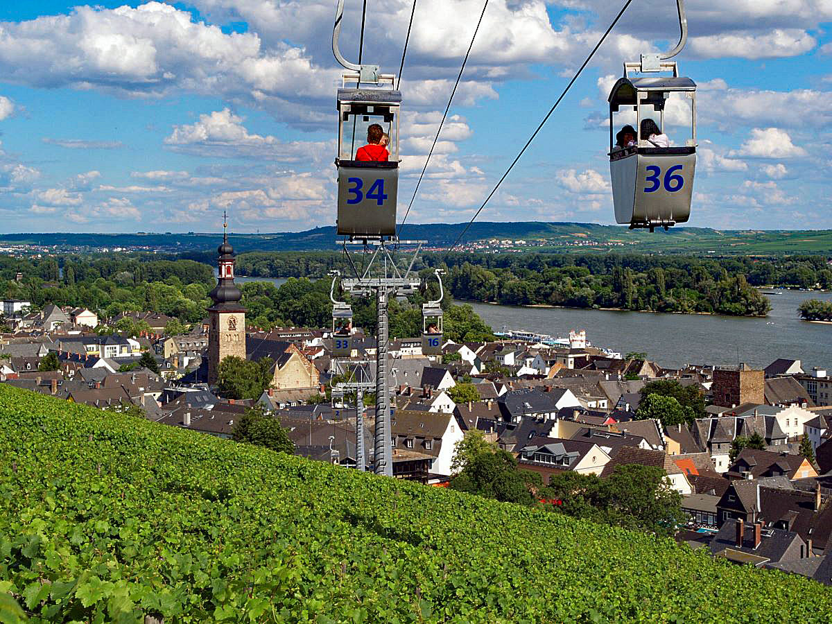 Rüdesheimer Seibahn. Foto: RÜD Tourismus / Karl-Heinz Walter