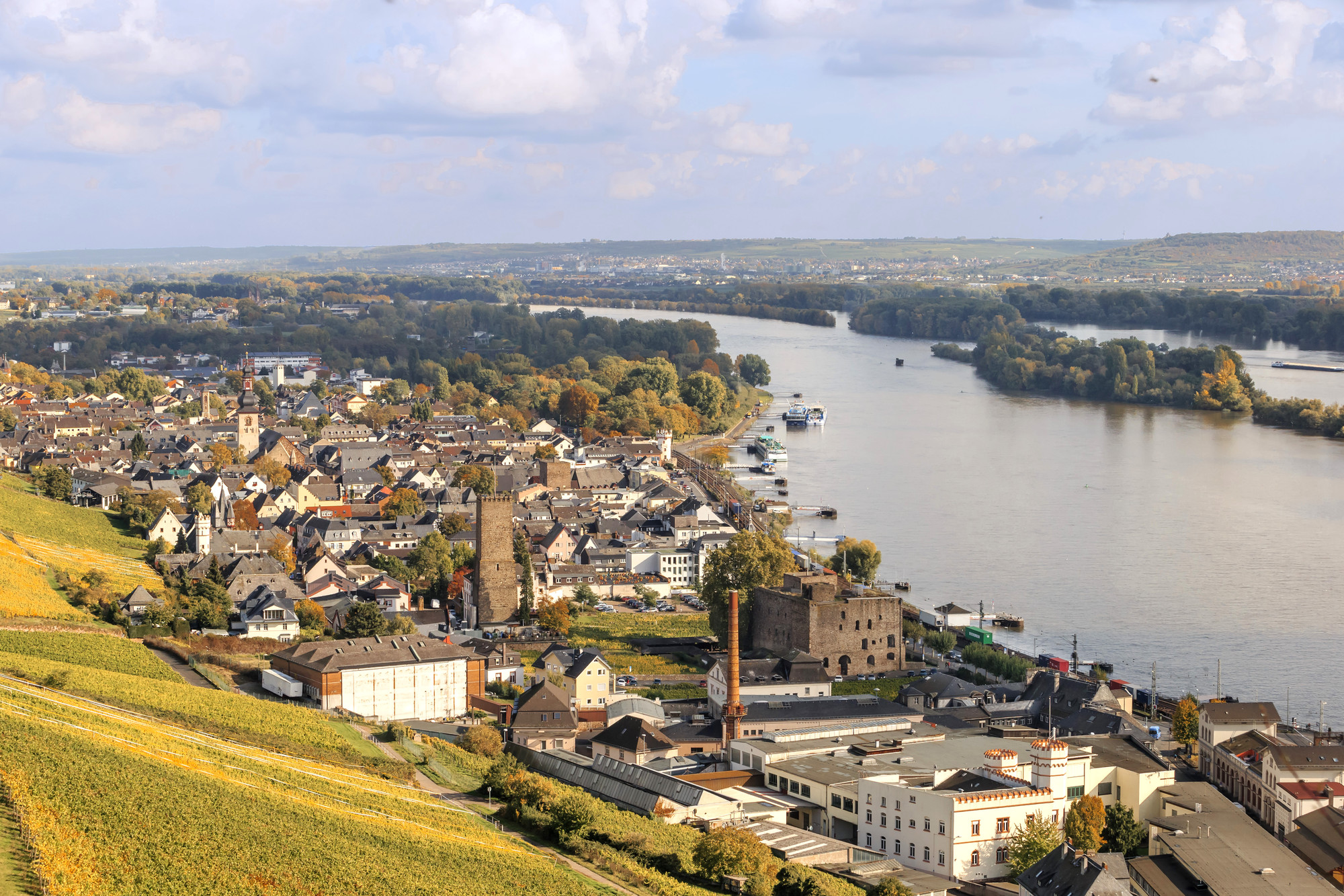 Blick auf Rüdesheim.