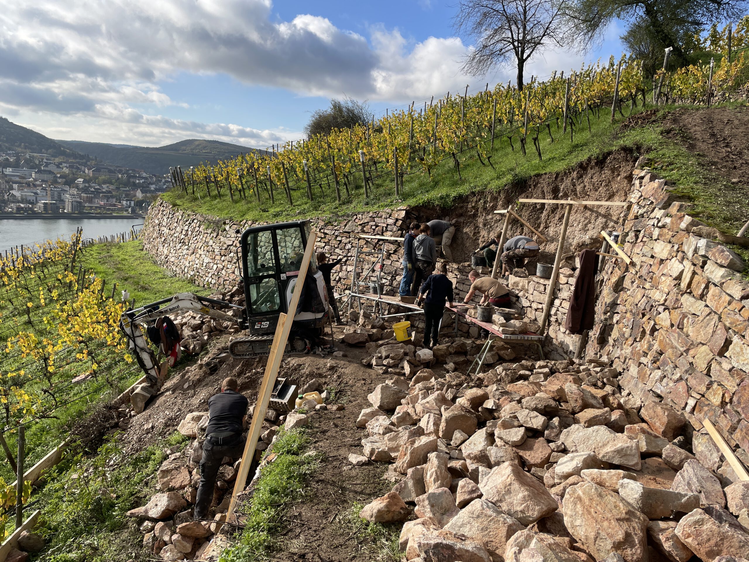 Baustelle mit Blick. Foto: Norbert Sehmer, Hochschule Geisenheim