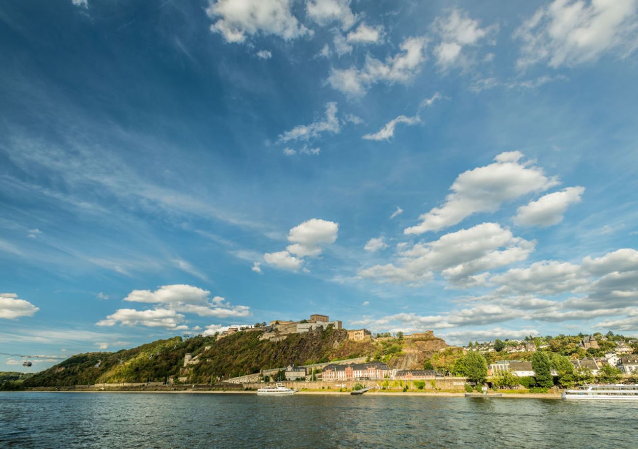 Domik Ketz fotografierte die Festung Ehrenbreitstein für die Tourismusorganisation Romantischer Rhein