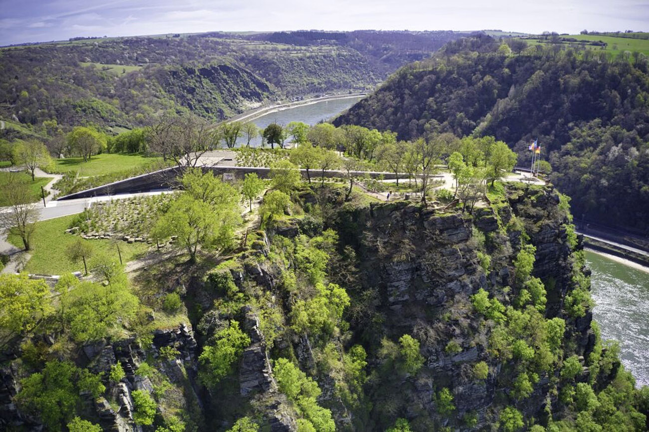 Die Loreley im Frühling. Foto: Sebastian Reifferscheid