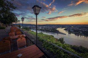 Abendhimmel über Koblenz. Foto: Henry Tornow.