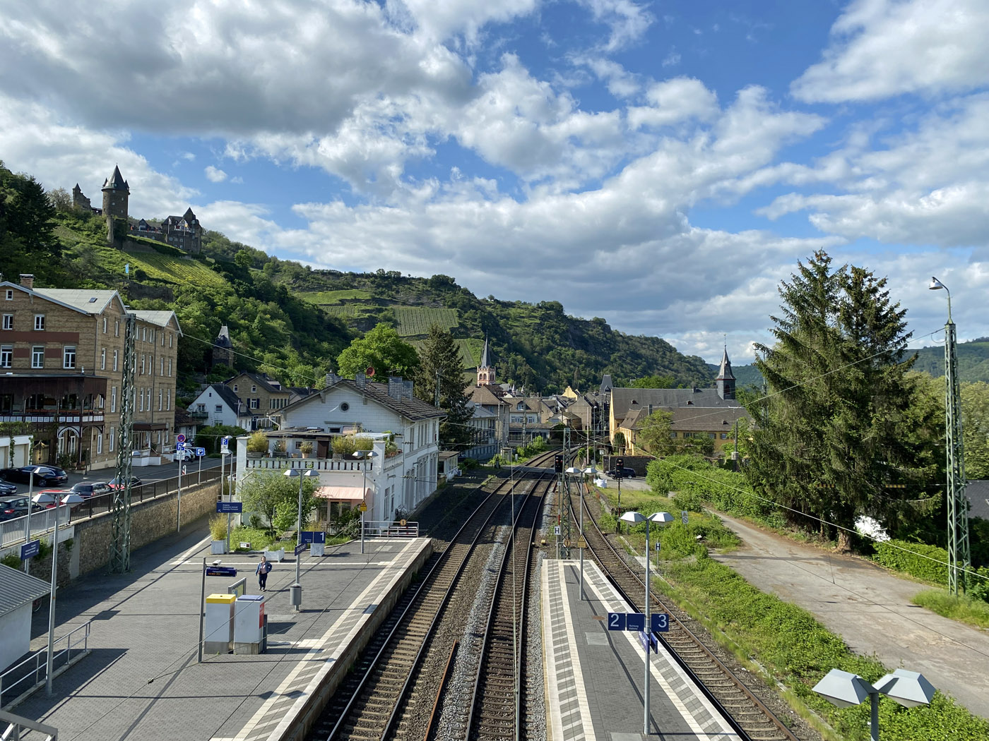 Bahnstrecke bei Bacharach.