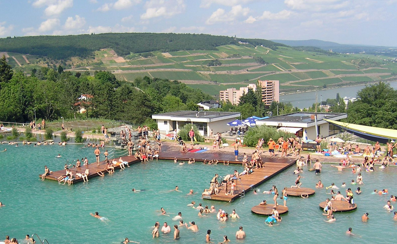 Freibad in Bingen. Foto: Werner Federhenn