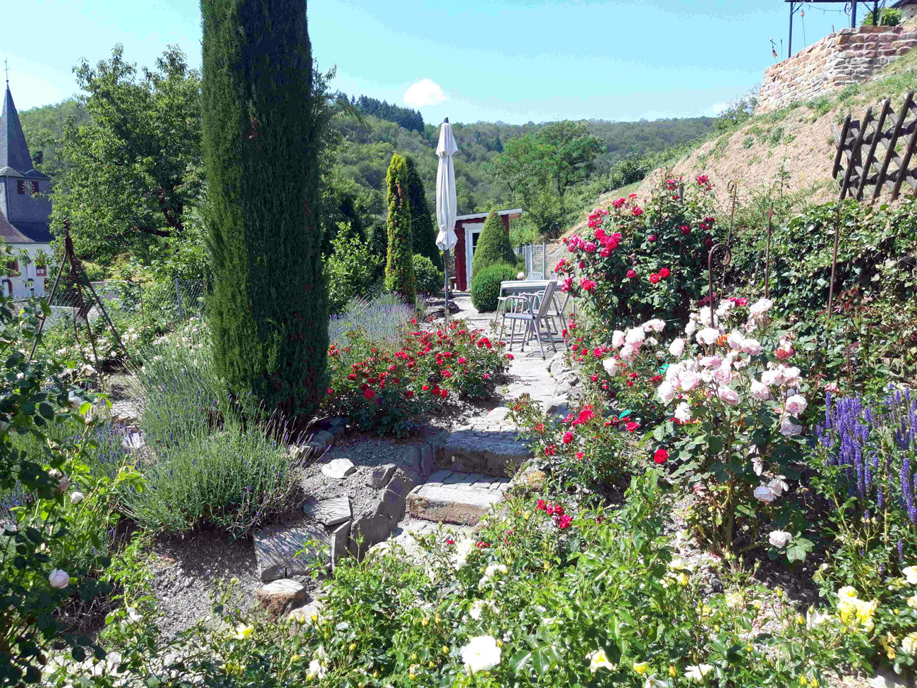 Der Pfarrgarten in Oberdiebach. Foto: Bettina Wietzel-Skakowski