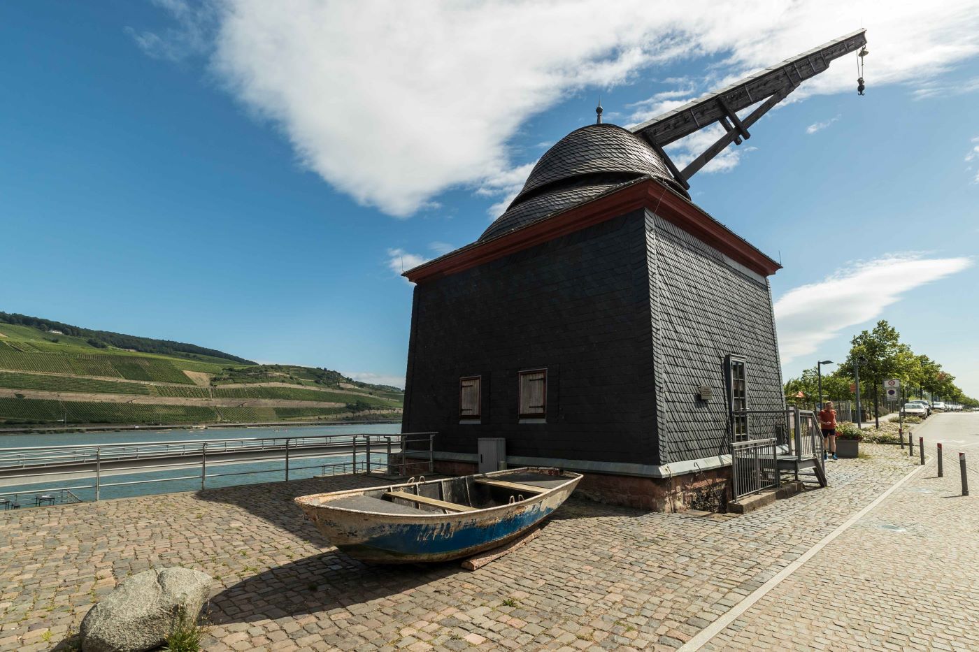 Binger Hafenkran. Foto: Dominik Ketz