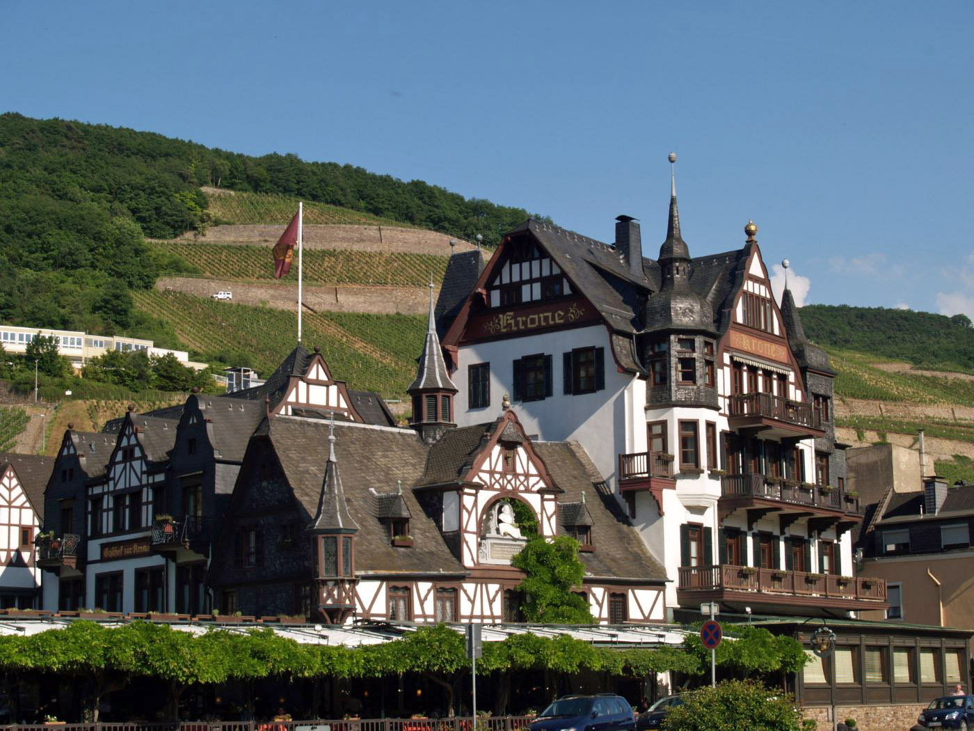 Die "Krone in Assmannshausen". Foto: Wolfgang Blum