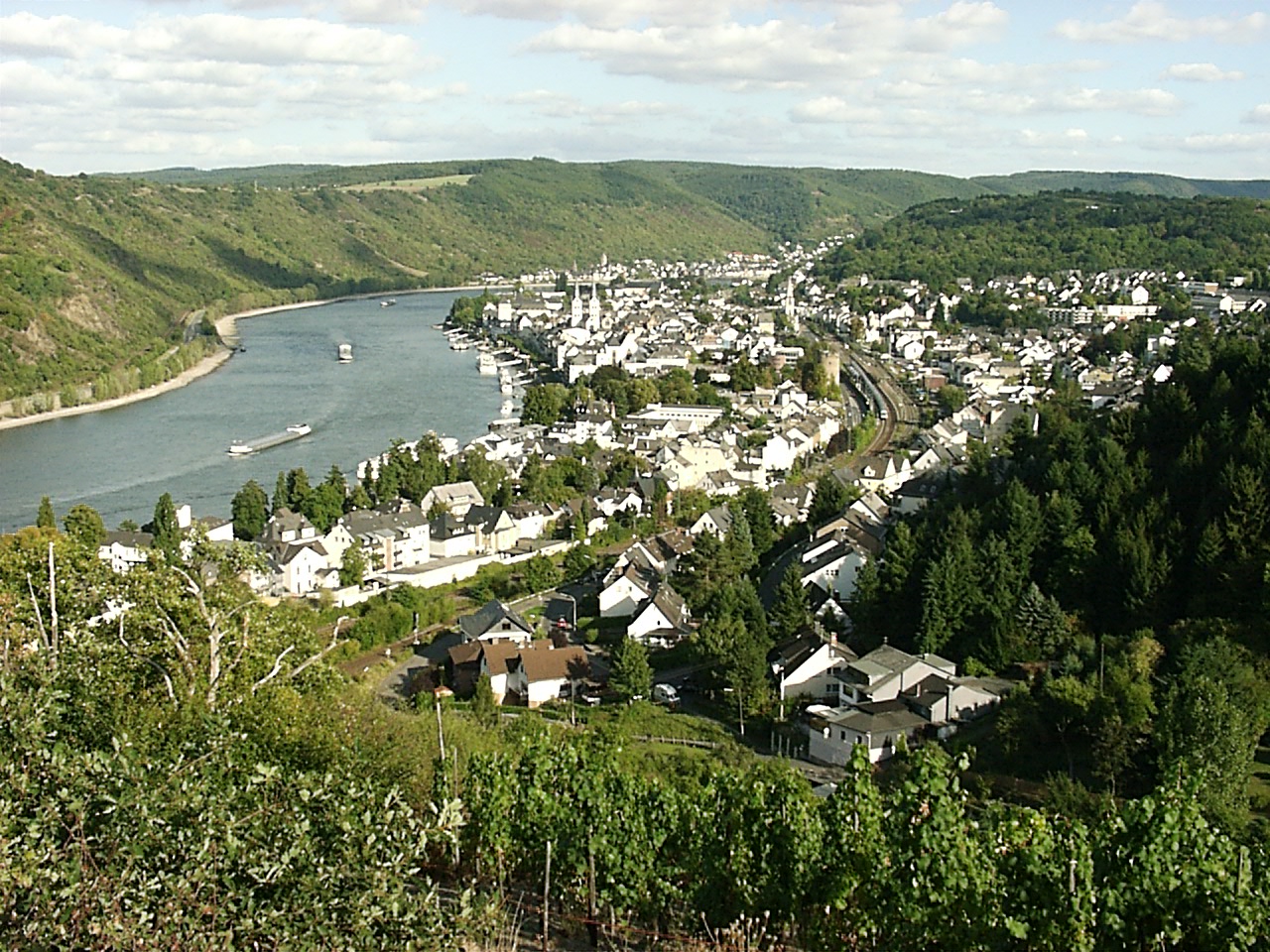Blick auf Boppard. Foto: Thomas Hoffmann / Creative Commons / https://commons.wikimedia.org/wiki/File:11210001.JPG