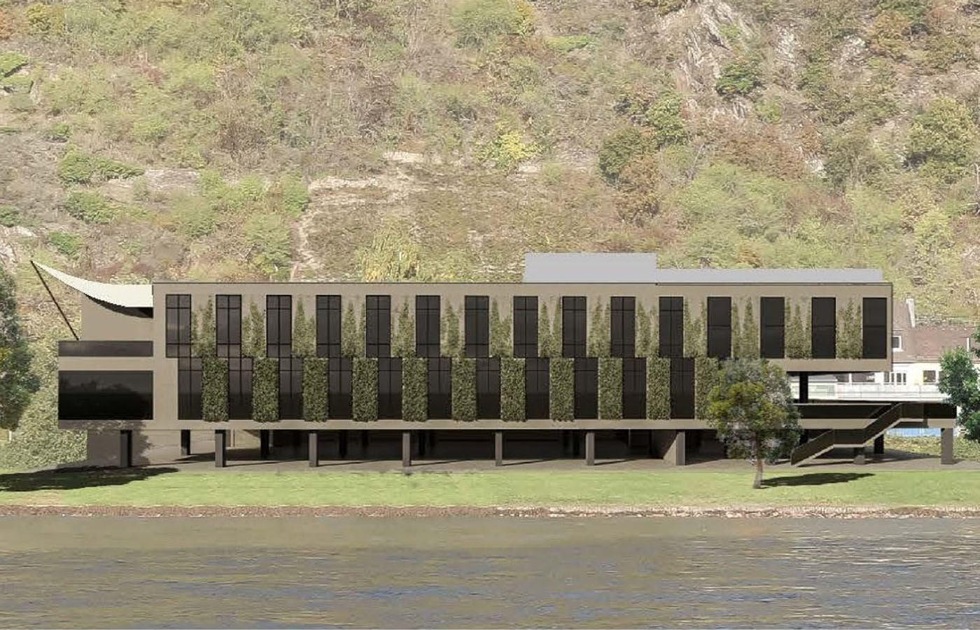 Das neue Verwaltungsgebäude der VG Lorey. Visualisierung: Keul & Koch Architekten