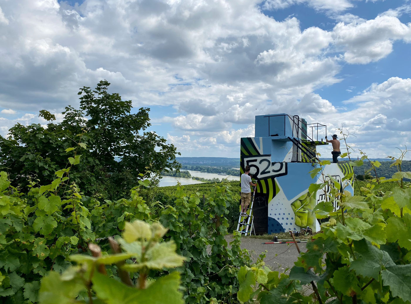 Graffiti-Kundt in Rüdesheim. Foto: Studio Lacks.