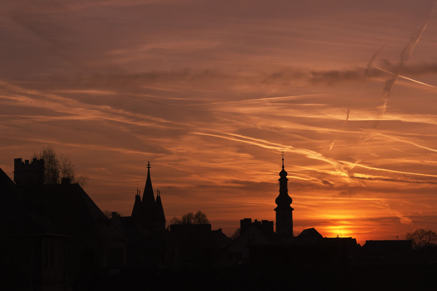 Rüdesheim im Abendrot. Rüdesheim Tourist AG - Marlis Steinmetz