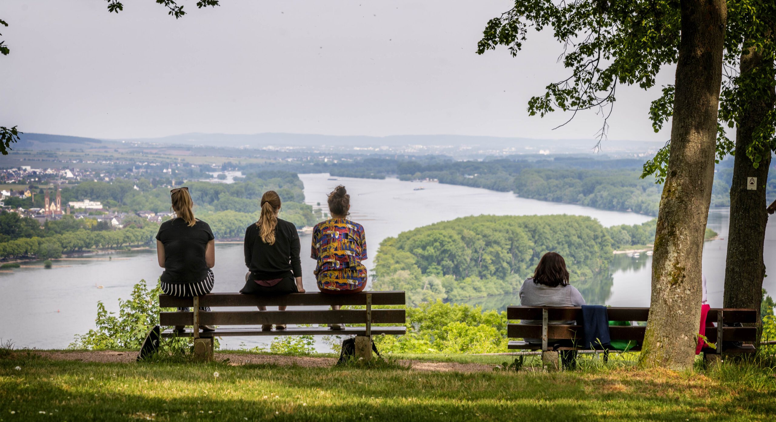 Rheinblick vom Binger Rochusberg. Foto: Stadt Bingen am Rhein / Torsten Sitz