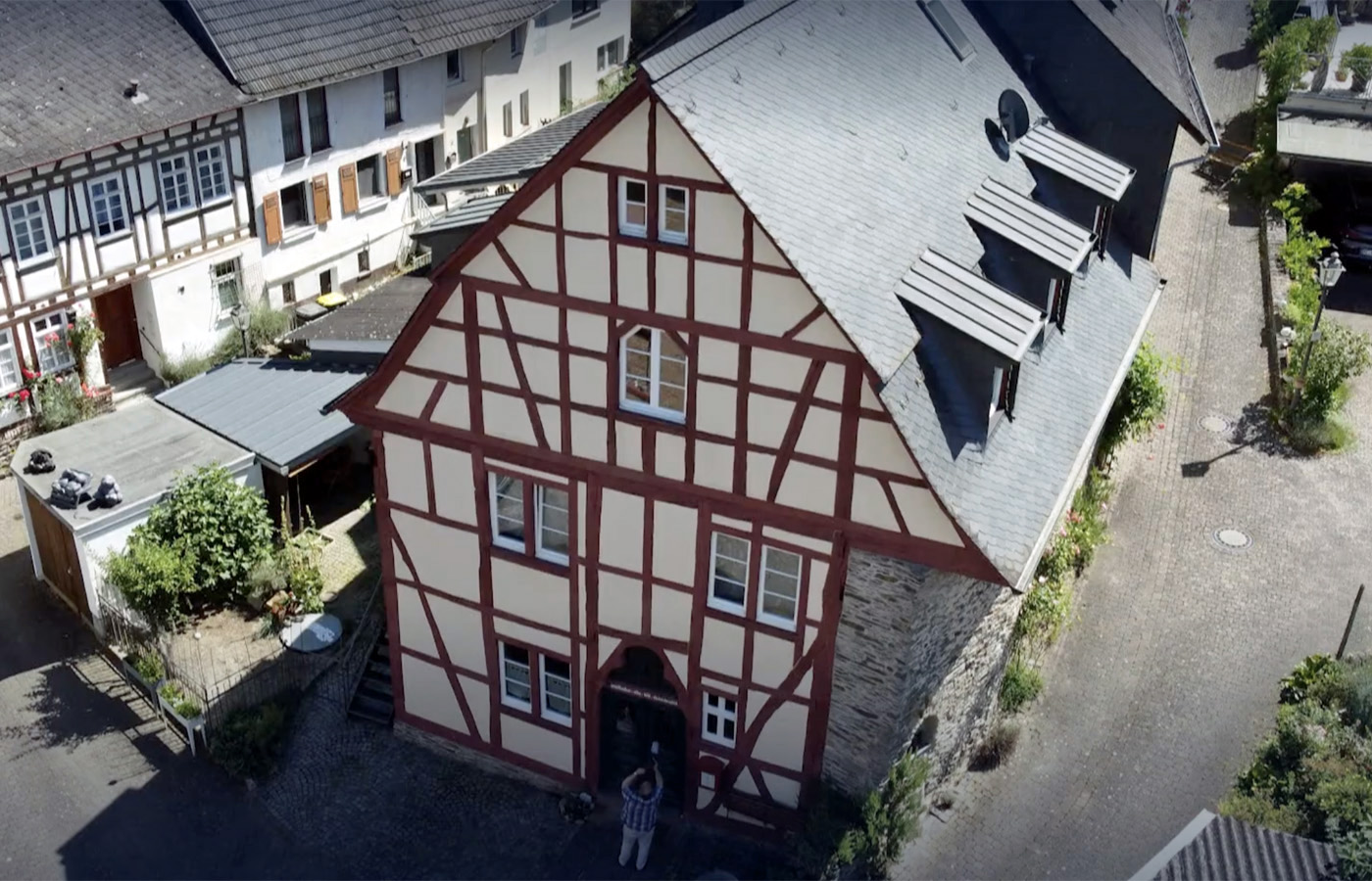 Das älteste Wohnhaus am Mittelrhein steht in Oberdiebach. Screenshot: SWR