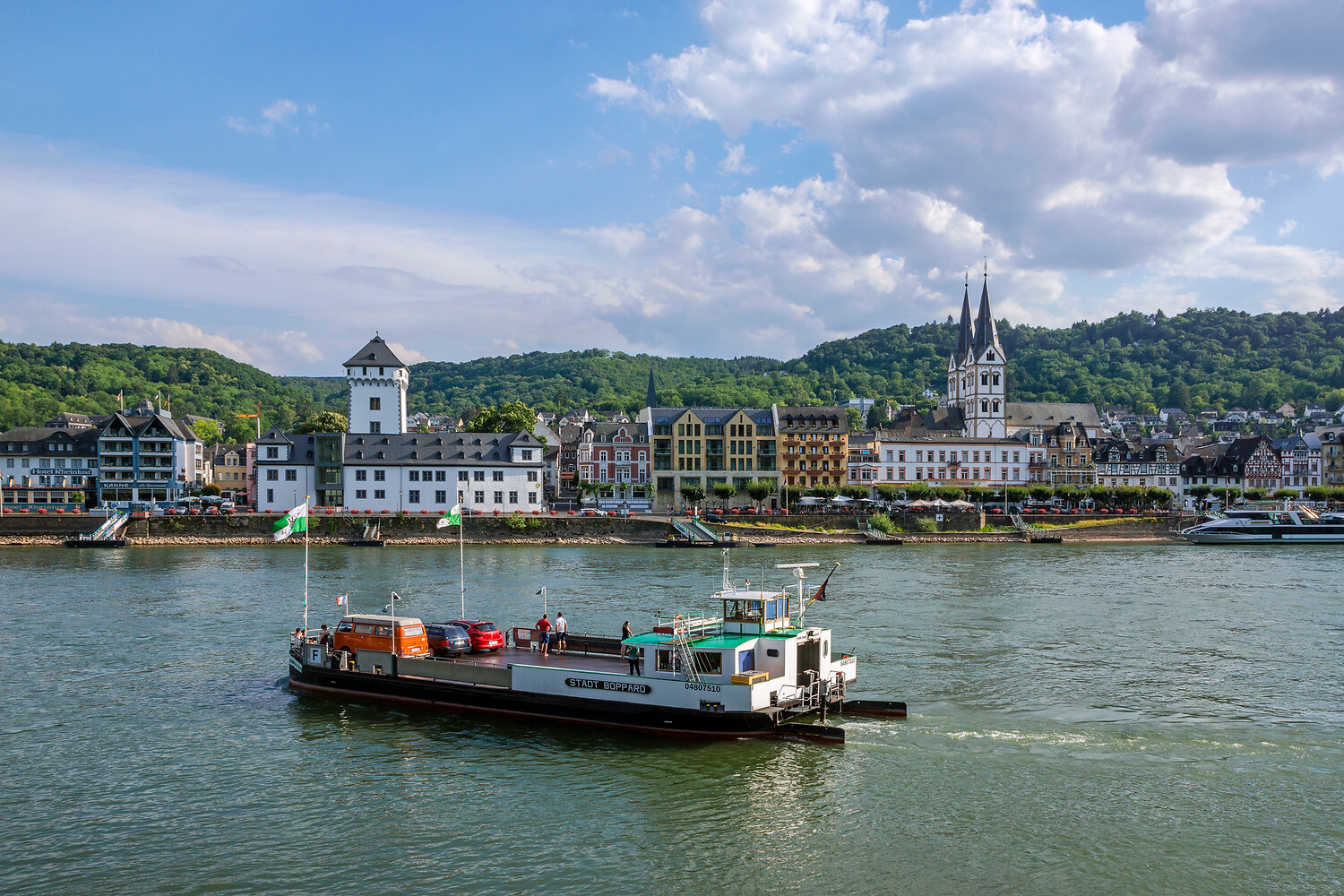 Bopparder Rheinfähre. Foto: Friedrich Gier / Romantischer Rhein Tourismus