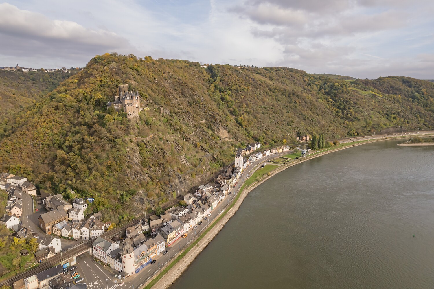 St. Goarshausen mit Burg Katz. Foto: Andreas Pacek, fototour-deutschland.de/Romantischer Rhein Tourismus GmbH (CC BY 4.0 https://creativecommons.org/licenses/by/4.0/
