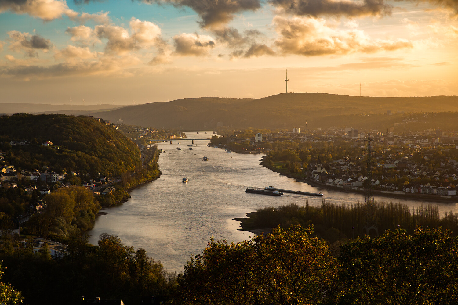 Rhein bei Koblenz. Foto: Henry Tornow / Romantischer Rhein Tourismus GmbH