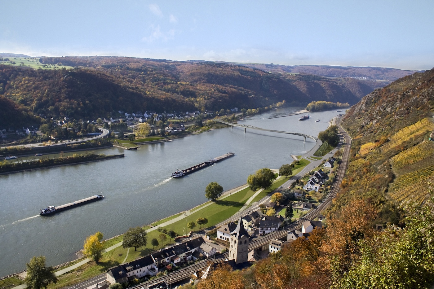 Mittelrheinbrücke: Siegerentwurf von Henaghan Peng, 2009. Foto: Heneghan Peng Architects / Landesbetrieb Mobilität