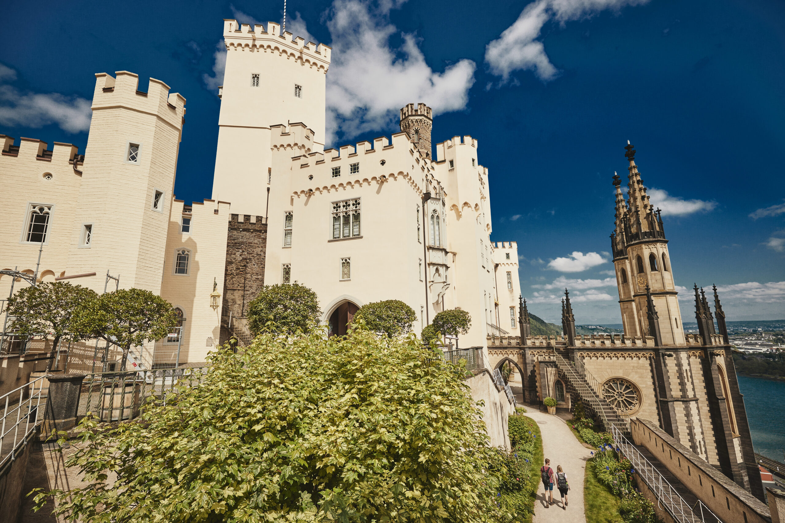 Schloss Stolzenfels bei Koblenz. Foto: Marco Rothbrust/Romantischer Rhein Tourismus GmbH (CC BY 4.0 https://creativecommons.org/licenses/by/4.0/)