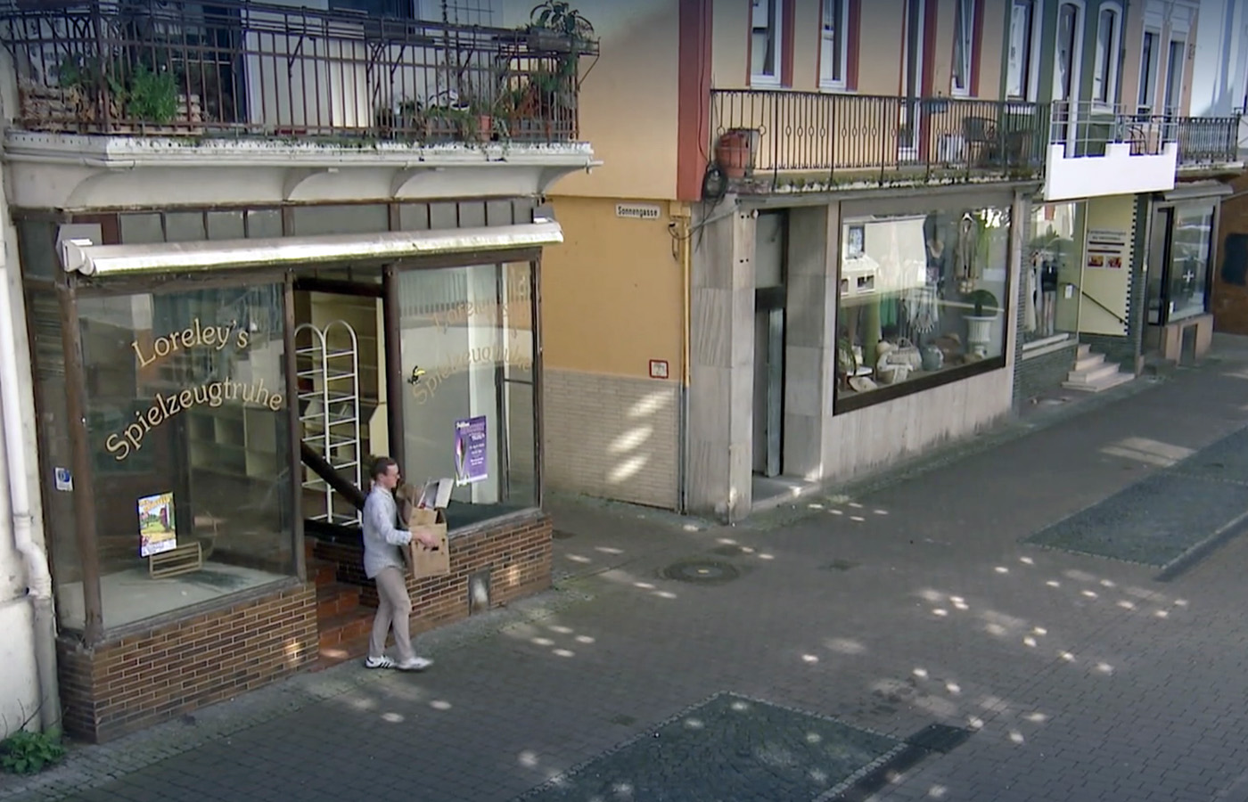 "Weinhaus Grün" in St. Goar vor der Sanierung. Screenshot: SWR