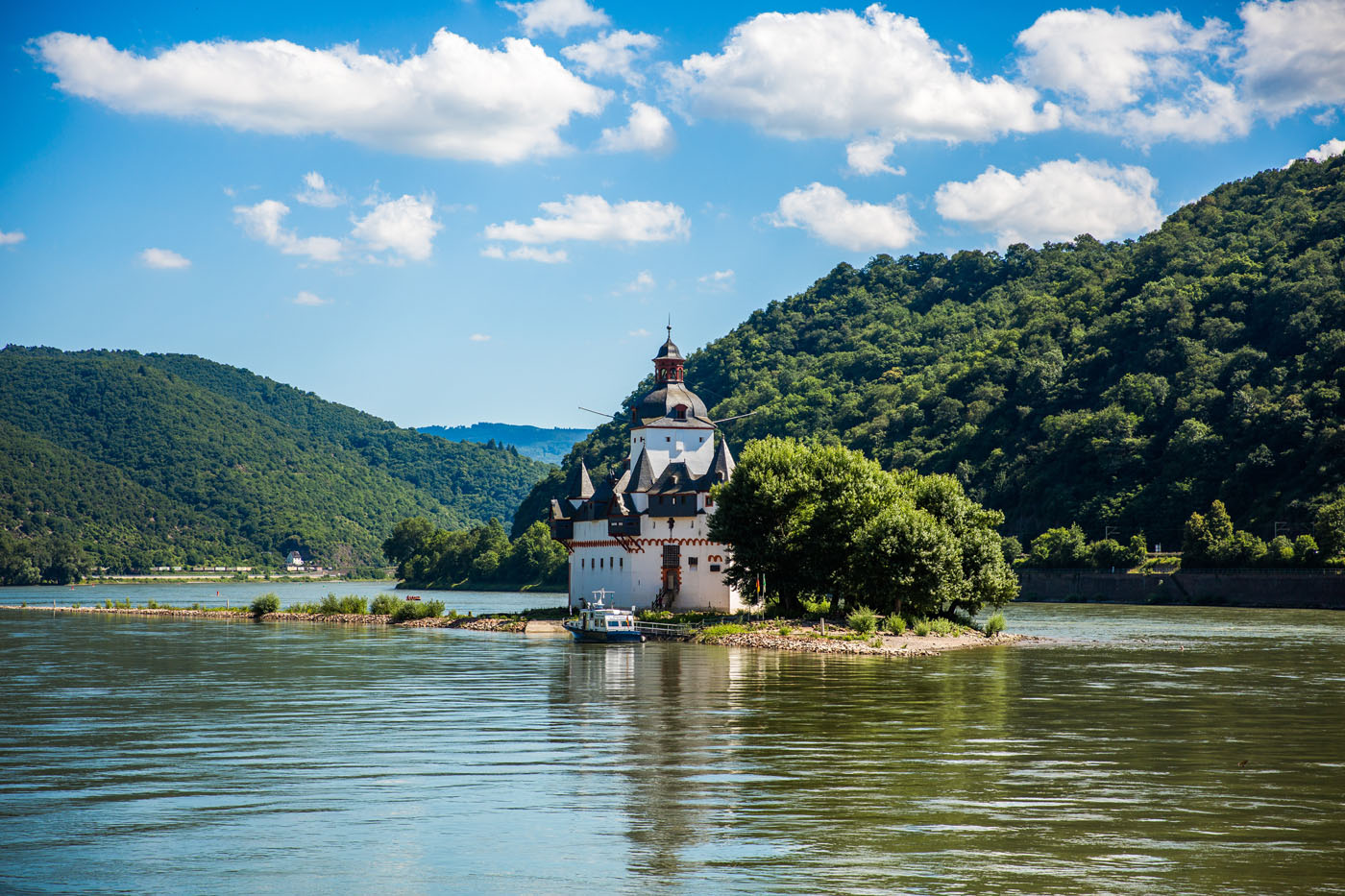 Burg Pfalzengrafenstein bei Kaub im Rhein. Foto: Henry Tornow / Romantischer Rhein Tourismus GmbH