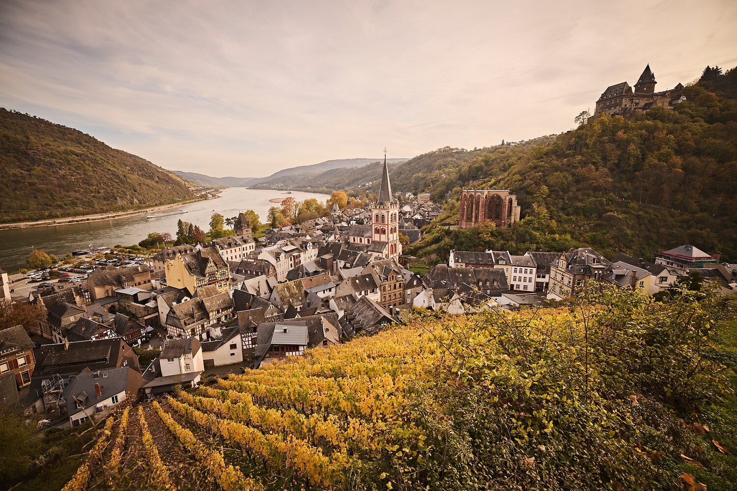 Bacharach am Rhein. Foto9: Marco Rothbrust/Romantischer Rhein Tourismus GmbH (CC BY 4.0 https://creativecommons.org/licenses/by/4.0/)