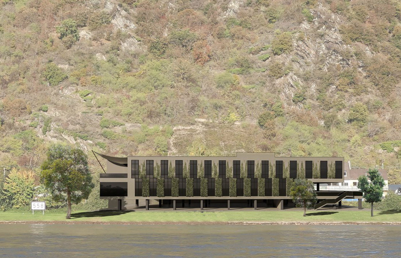 Rathaus der VG Loreley in St. Goarshausen (Entwurf)