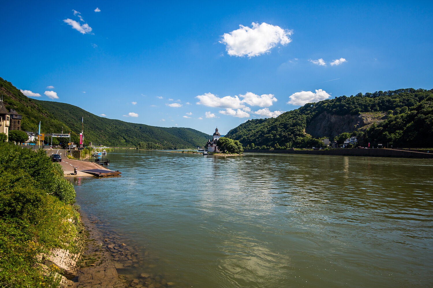 Der Rhein bei Kaub.